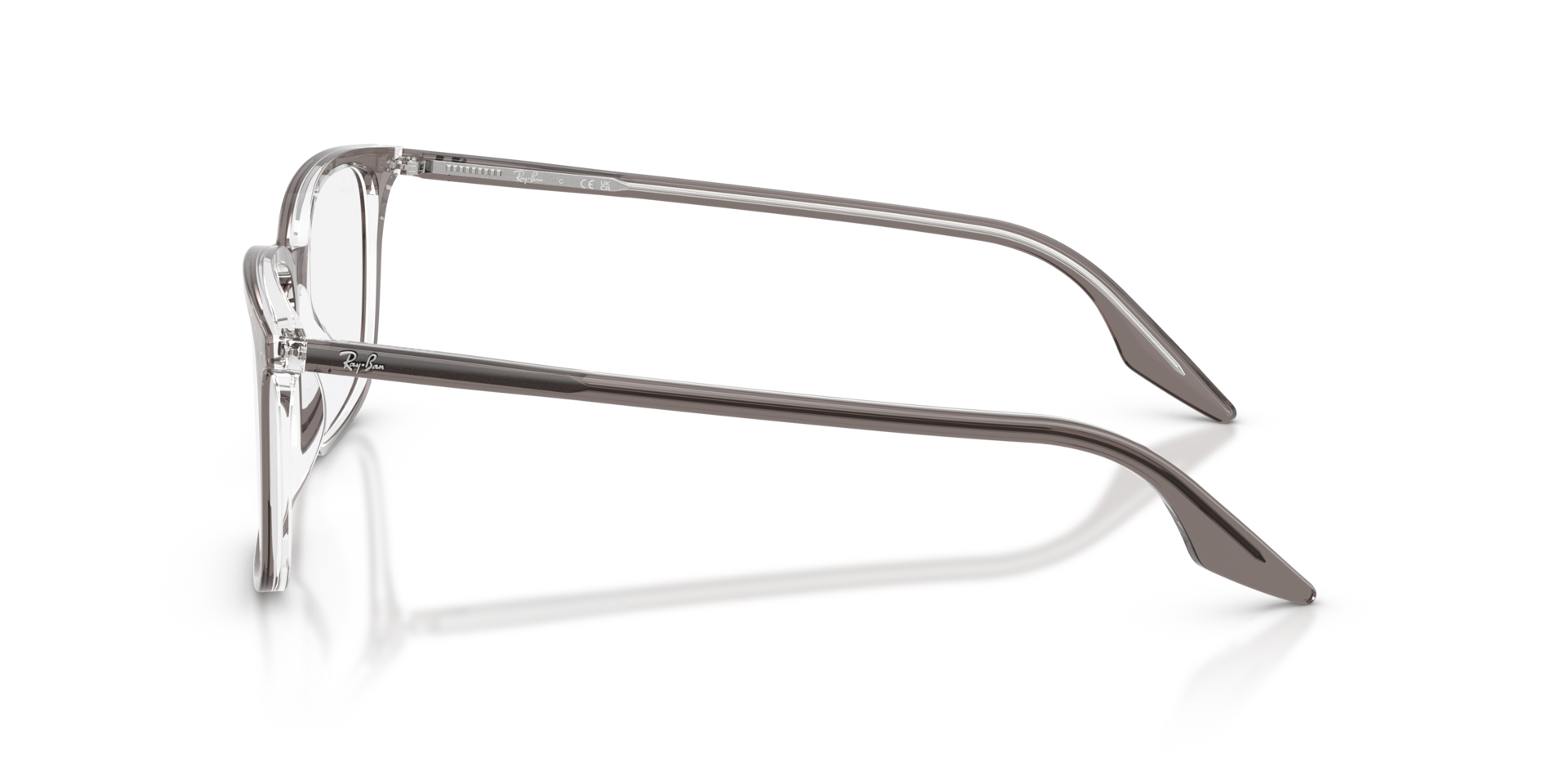 RB5421 Grey Transparent AcetaatEyeglass Frames van B24, Zijaanzicht