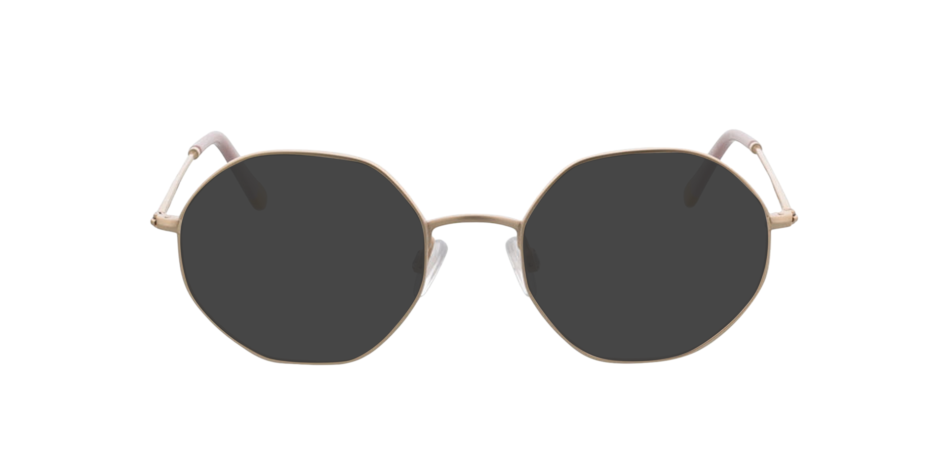 Miami Matgoud  &  roze geel pootje MetaalEyeglass Frames van B24, met getinte lenzen