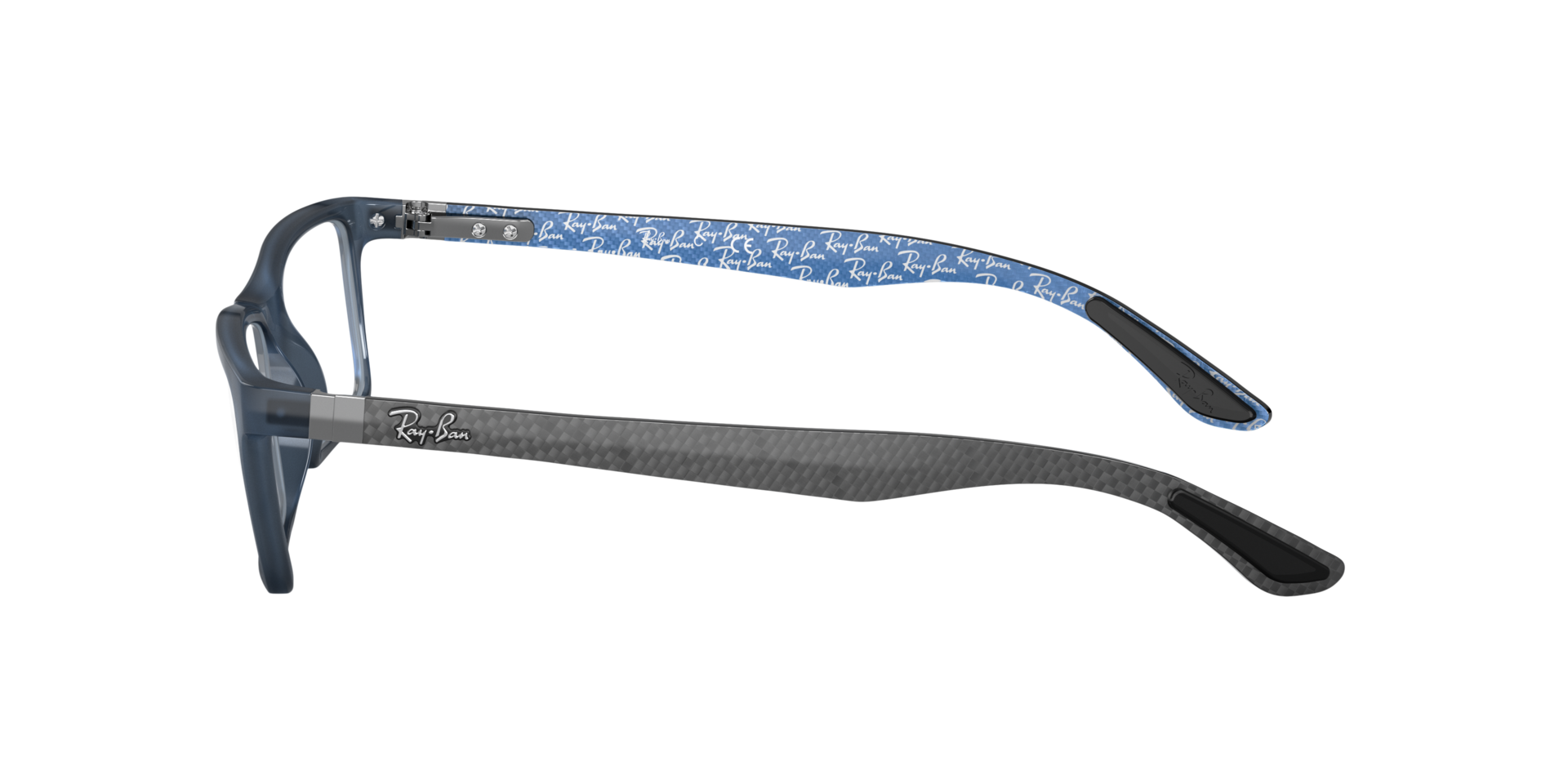 RB8901 Blauw KunststofEyeglass Frames van B24, Zijaanzicht