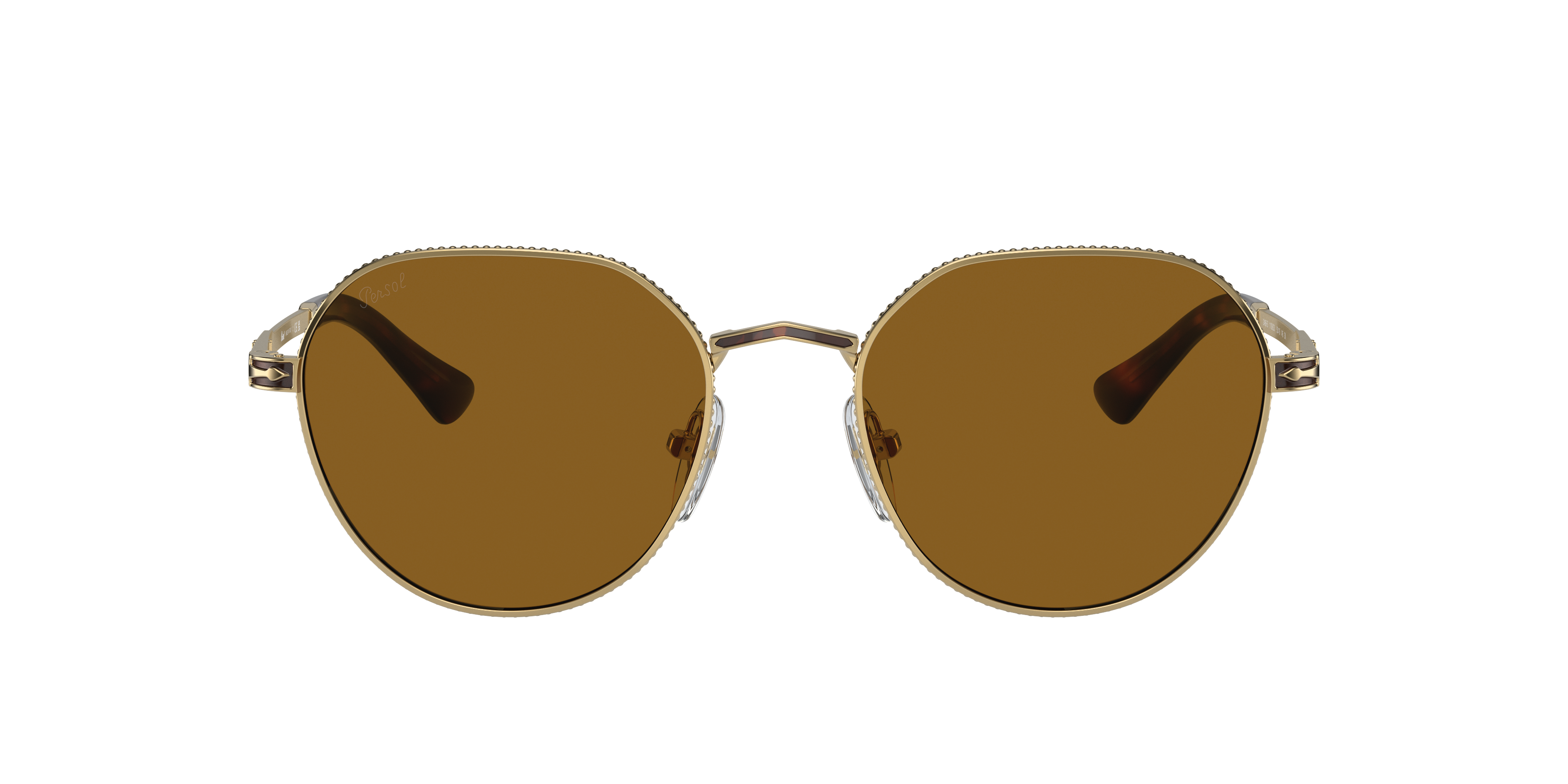 Persol Unisex Gold,Havana,Silver Gold/Havana/Silver, Size: Large