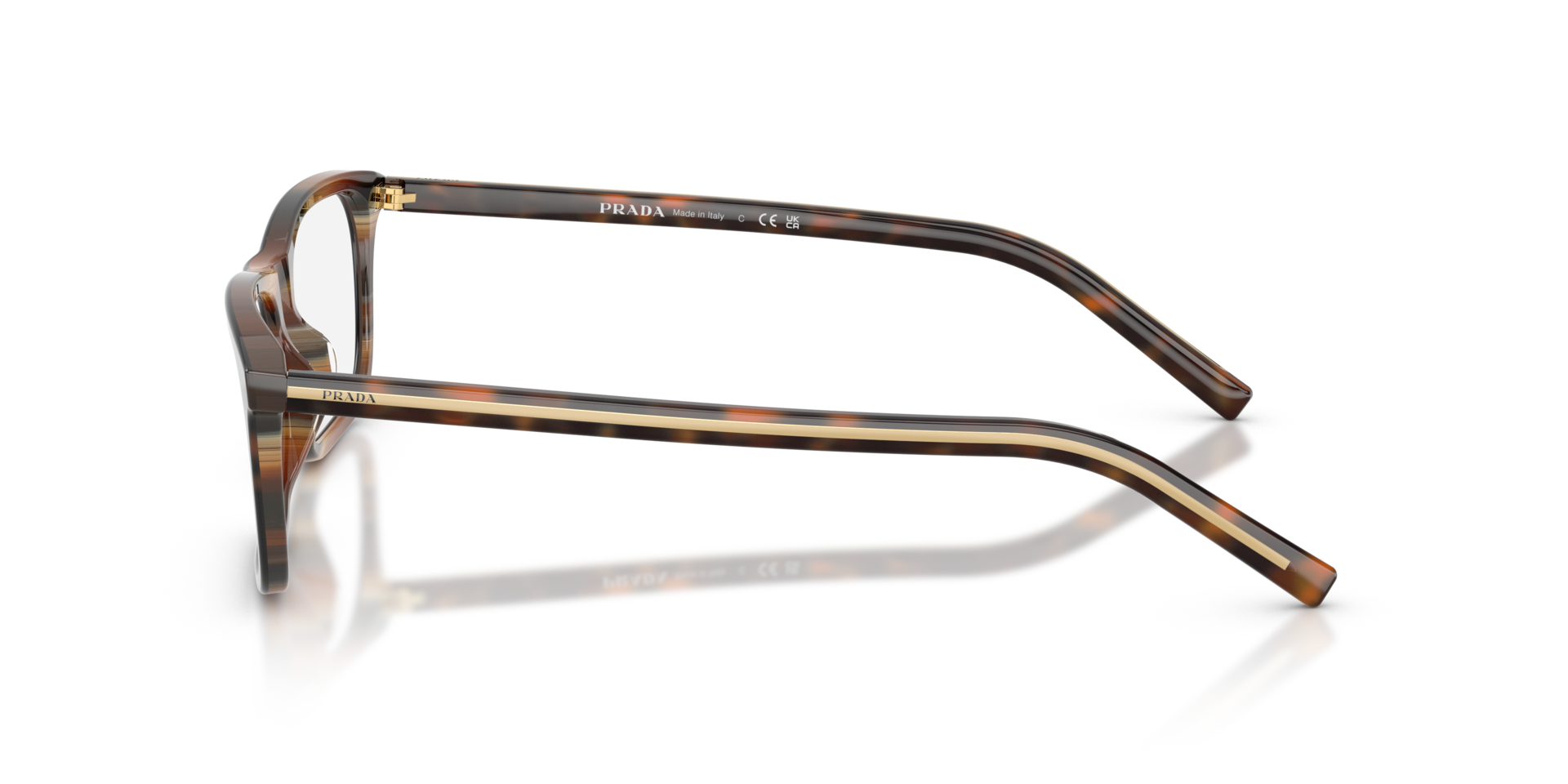 PR D13V Cherry Tortoise & Tabacco Horn AcetatEyeglass Frames von B24, Seitenansicht