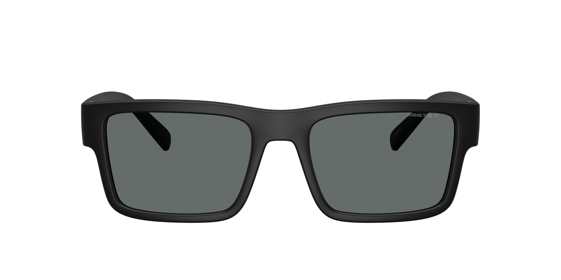 AN4344 Matzwart KunststofSunglass Frames van B24, met getinte lenzen