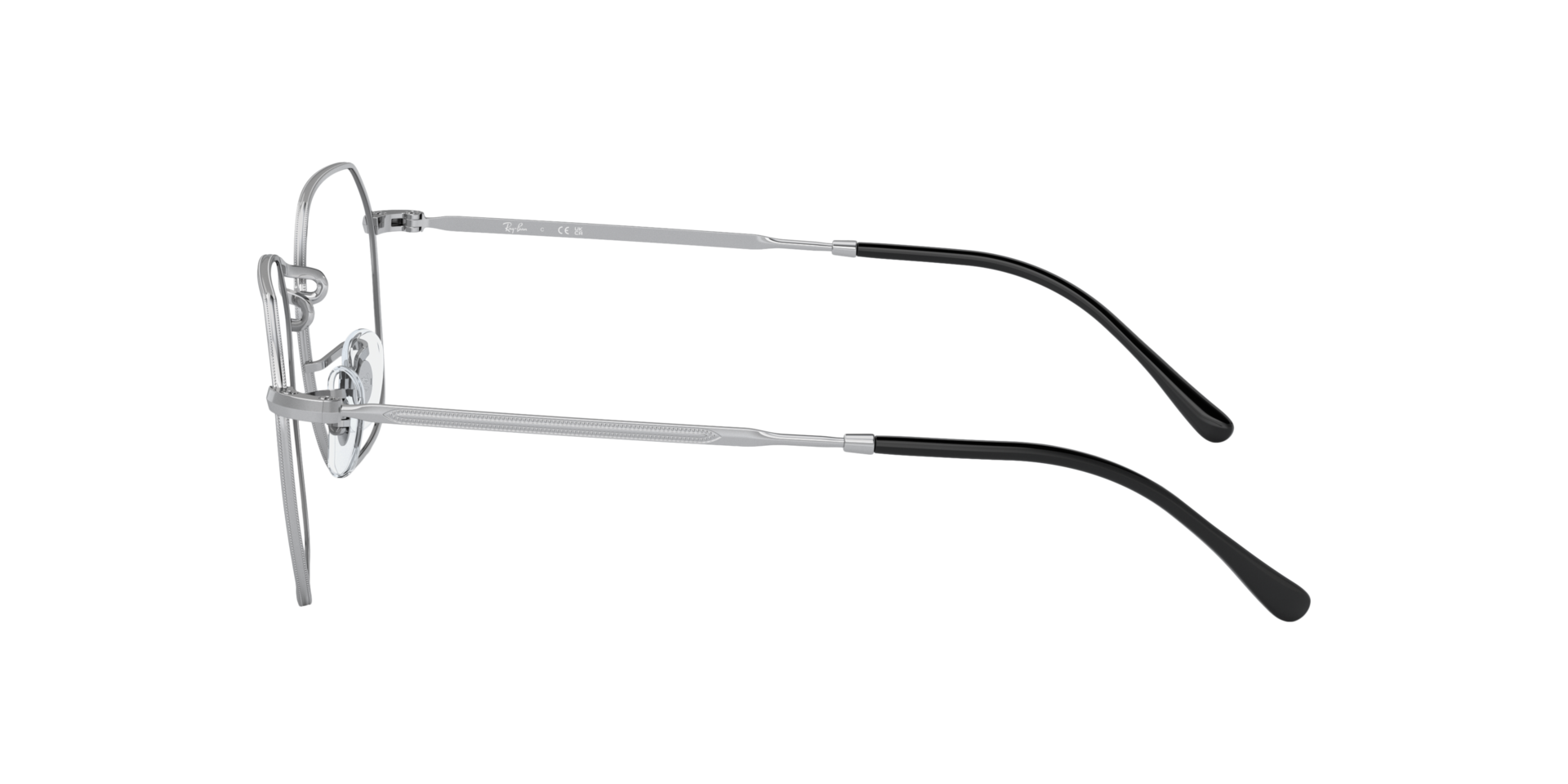 RB3694V Zilver MetaalEyeglass Frames van B24, Zijaanzicht