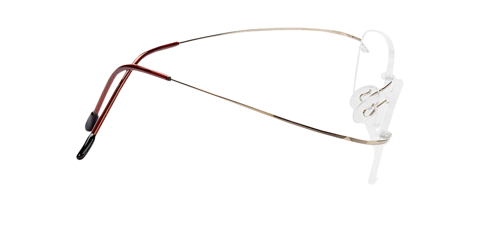 Mackay Goud TitaanEyeglass Frames van B24, Zijaanzicht
