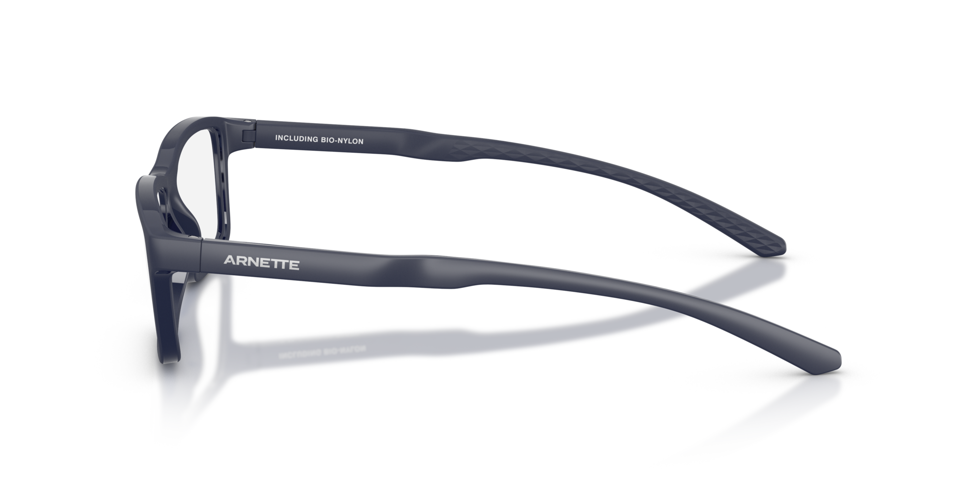 AN7292 Mat marineblauw KunststofEyeglass Frames van B24, Zijaanzicht