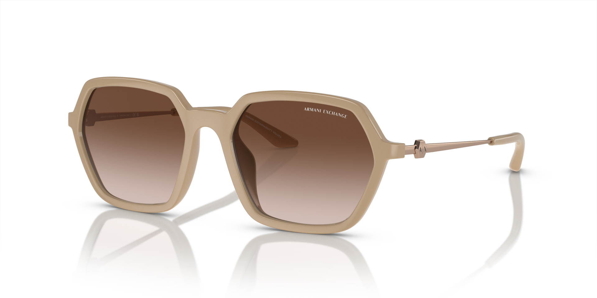 AX4139SU Shiny Tundra KunststofSunglass Frames van B24, Hoekweergave