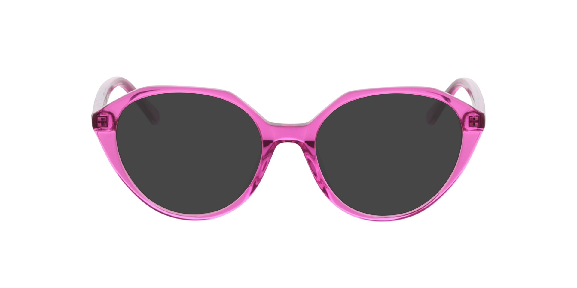 Sabine Crystal Fluo Pink AcetatEyeglass Frames von B24, mit getönten Gläsern