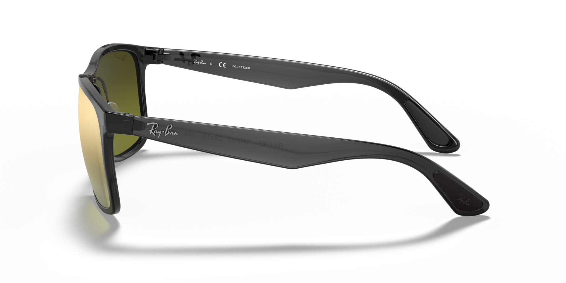 RB4264 Grau KunststoffSunglass Frames von B24, Seitenansicht