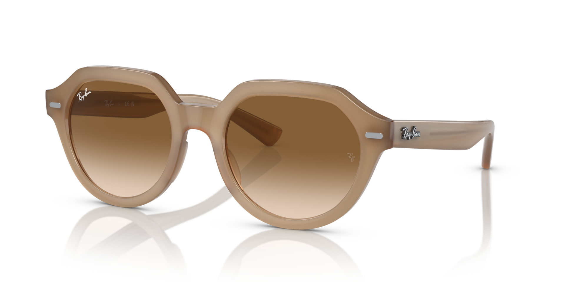 RB4399 Duifgrijs KunststofSunglass Frames van B24, Hoekweergave