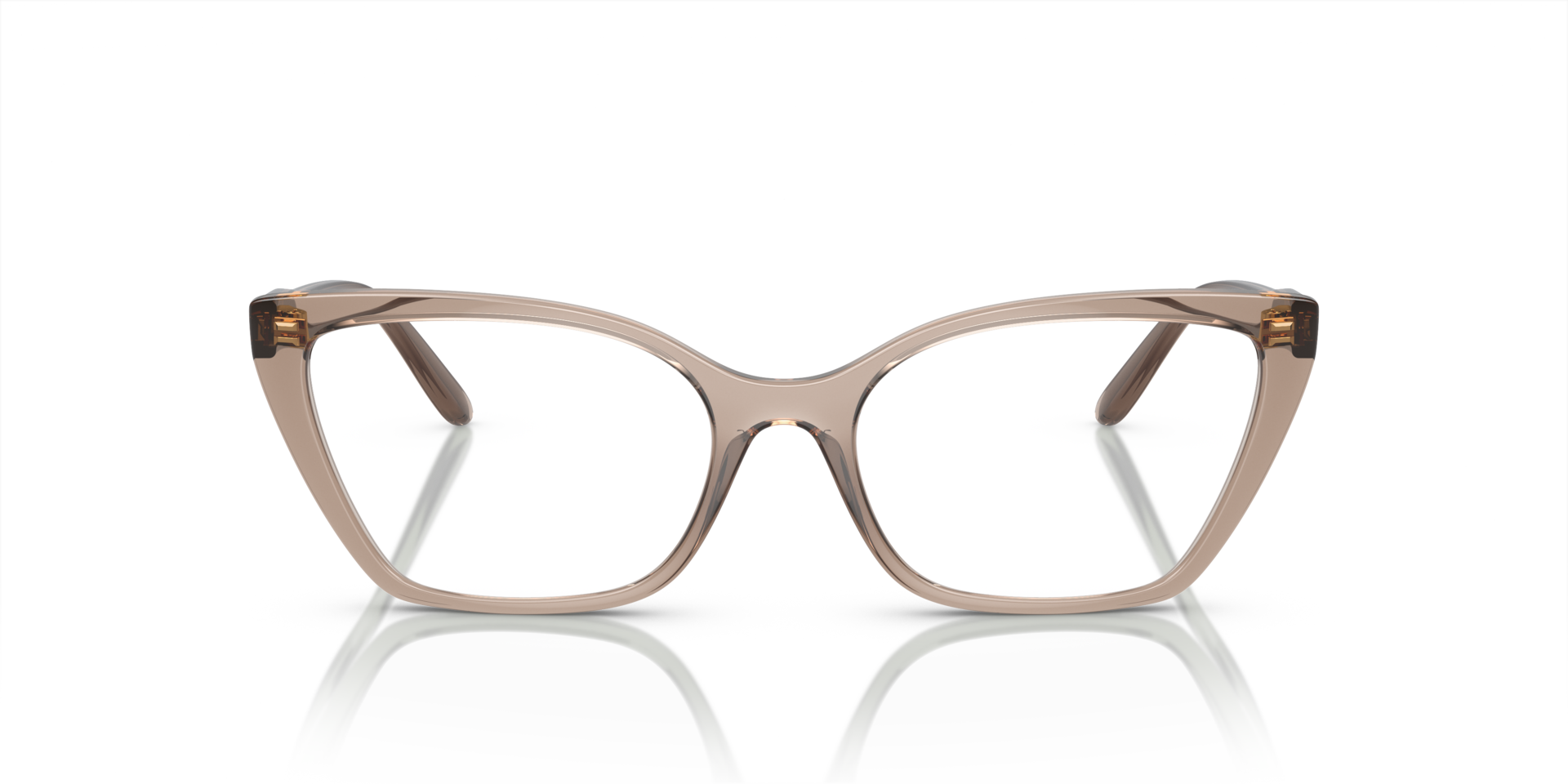 VO5519 Karamell transparent KunststoffEyeglass Frames von B24, Vorderansicht