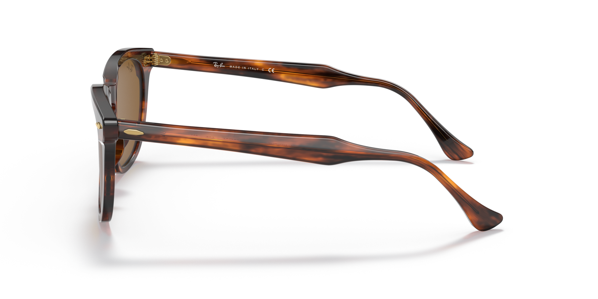 RB2298 Havana gestreift AcetatSunglass Frames von B24, Seitenansicht