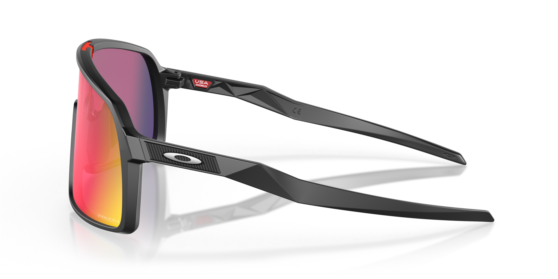 Sutro Matt Schwarz KunststoffSunglass Frames von B24, Seitenansicht