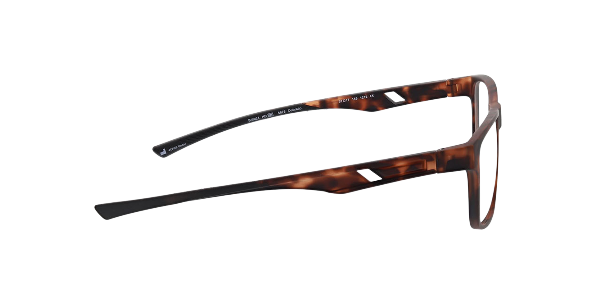 Colorado Mat Havana KunststofEyeglass Frames van B24, Zijaanzicht