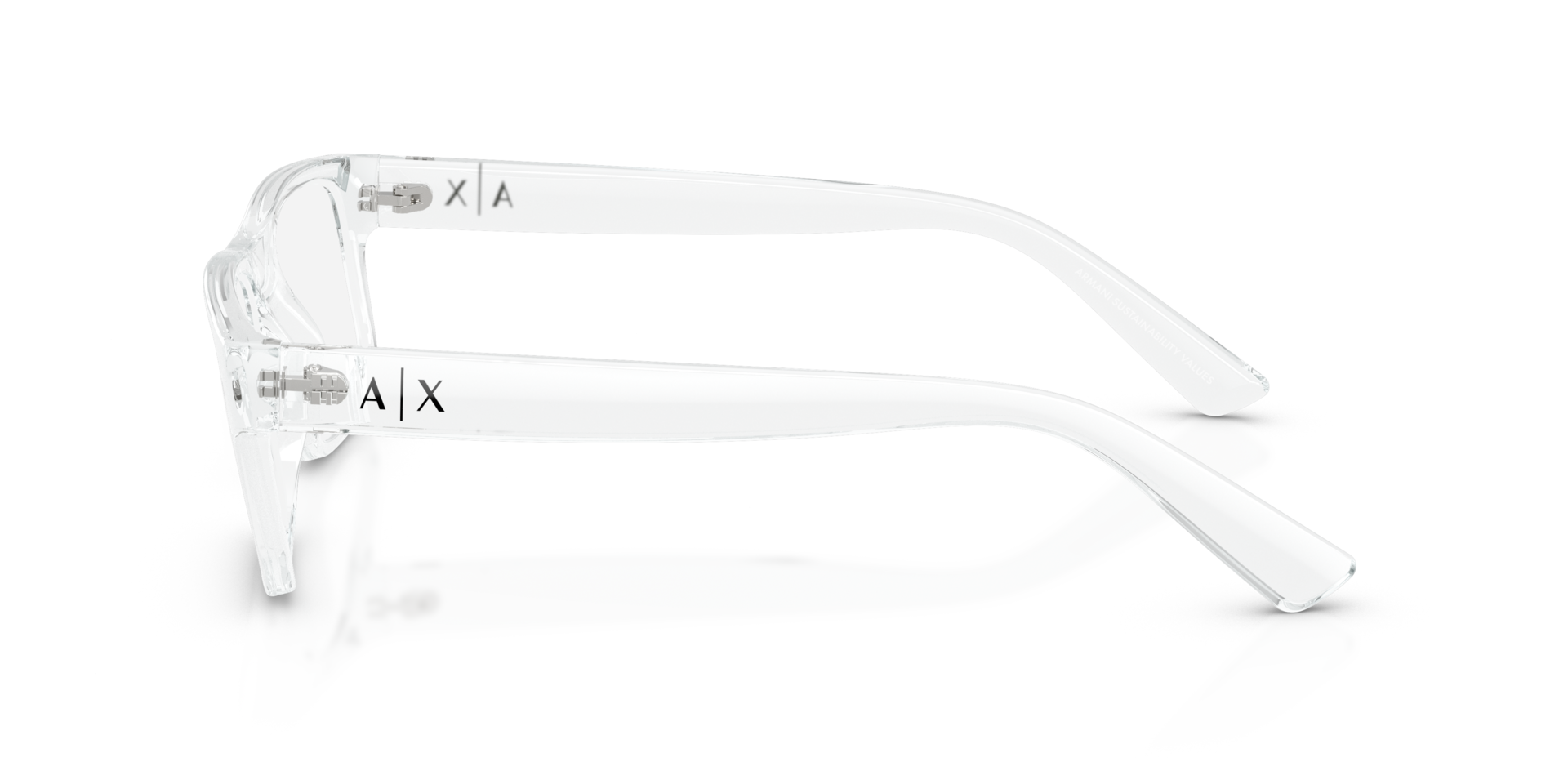 AX3135 Glanzend Kristal KunststofEyeglass Frames van B24, Zijaanzicht