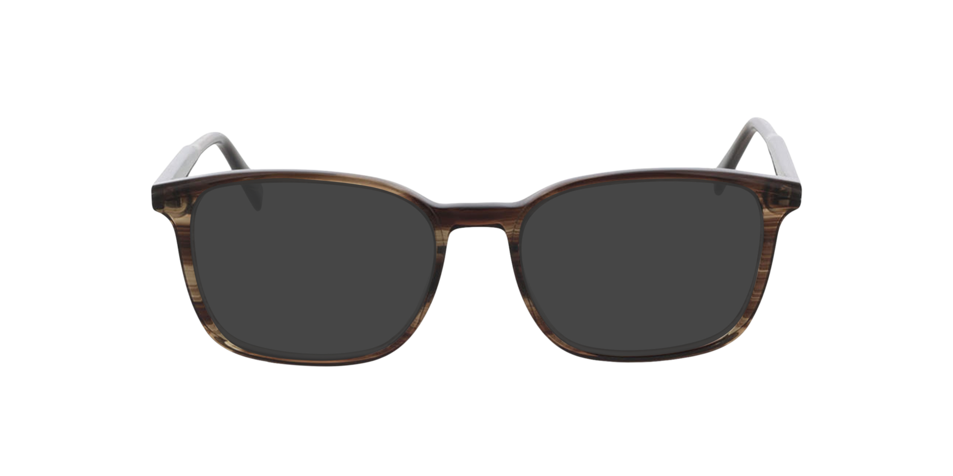 Barcelona Crystal Brown Horn AcetaatEyeglass Frames van B24, met getinte lenzen
