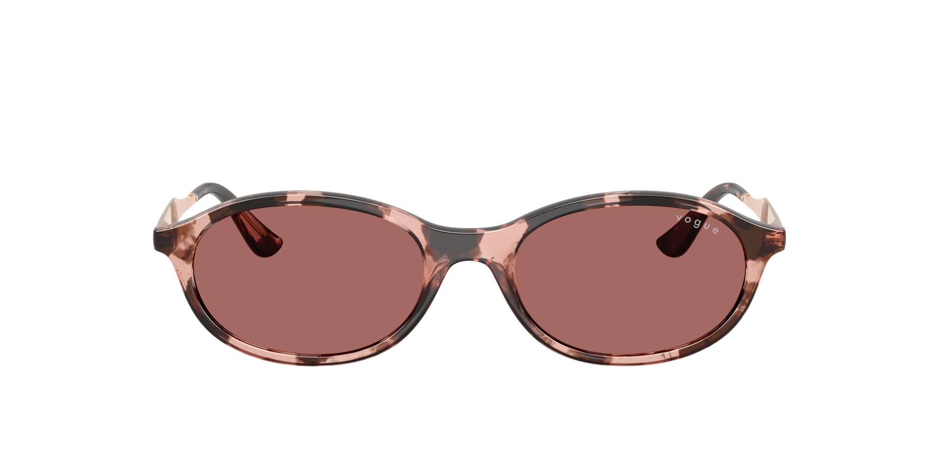 VO5625S Rose Havana KunststofSunglass Frames van B24, met getinte lenzen