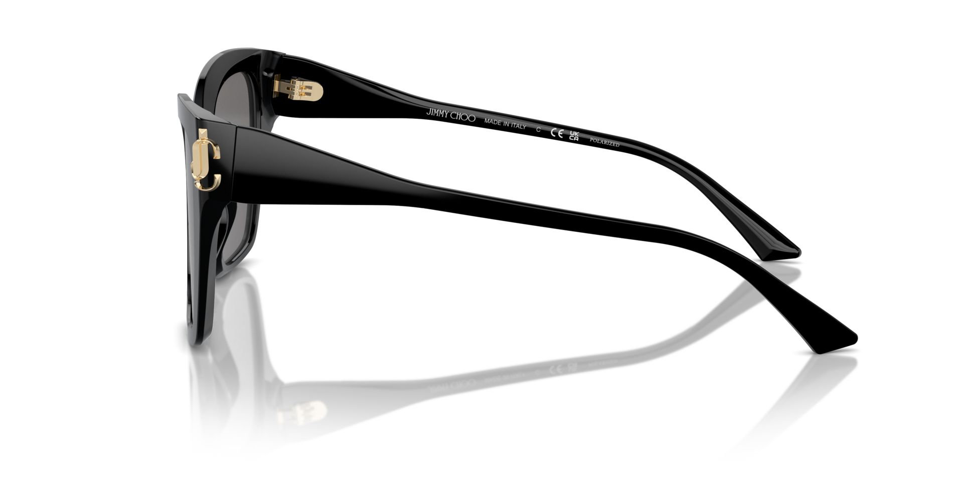 JC5012 Schwarz AcetatSunglass Frames von B24, Seitenansicht
