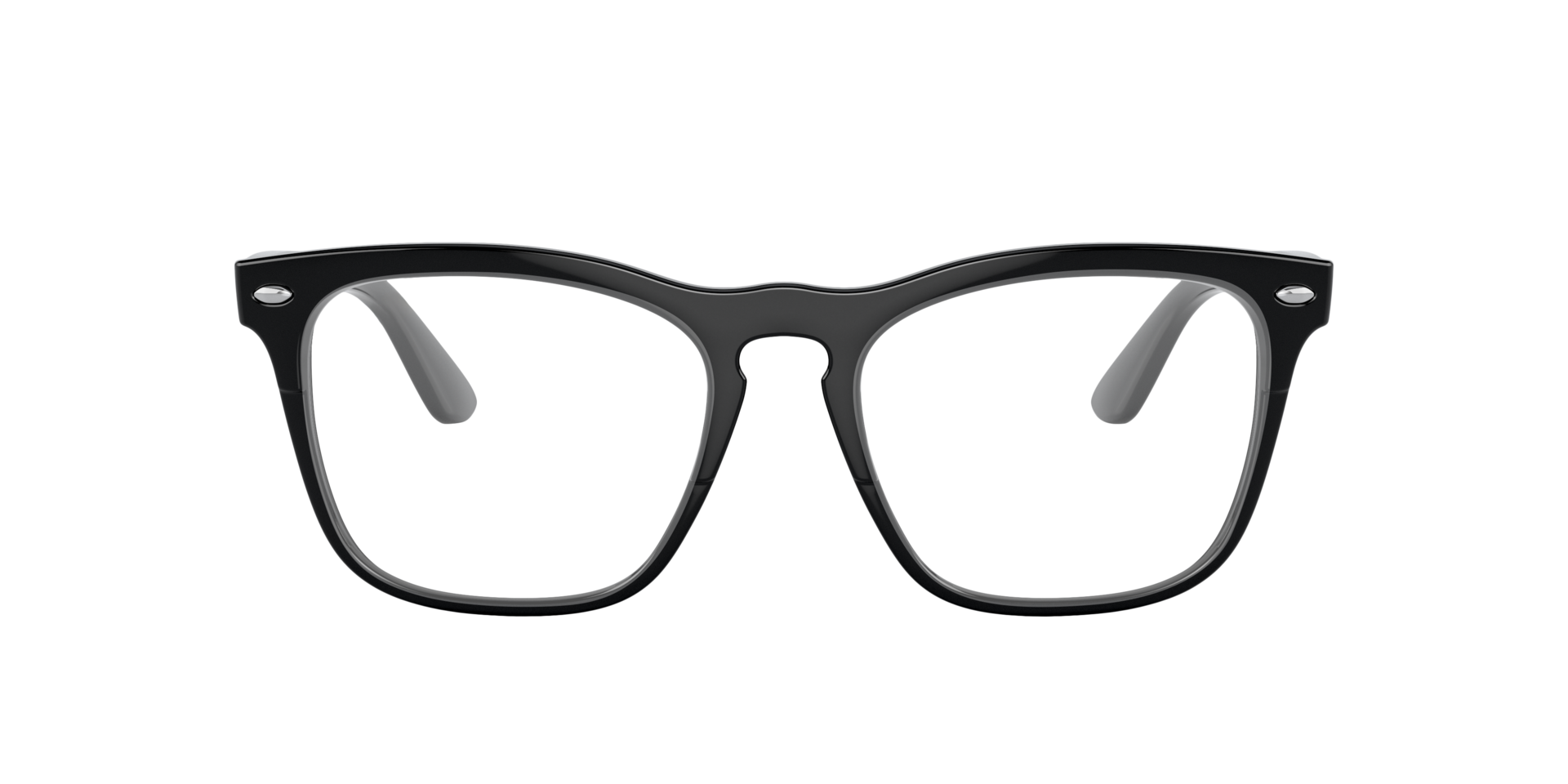 RB4487V Schwarz KunststoffEyeglass Frames von B24, Vorderansicht
