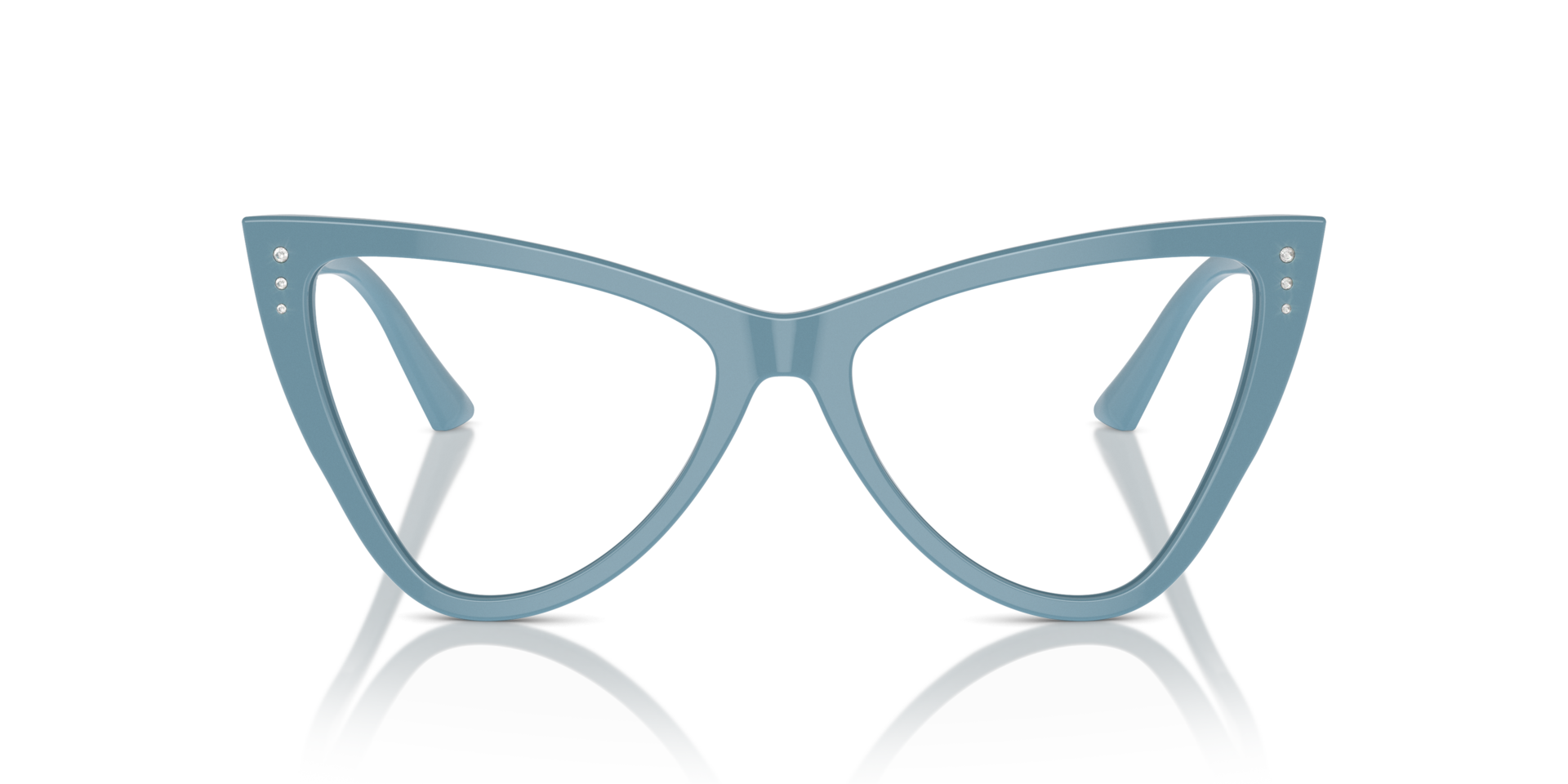 JC3004B Blauw AcetaatEyeglass Frames van B24, Vooraanzicht
