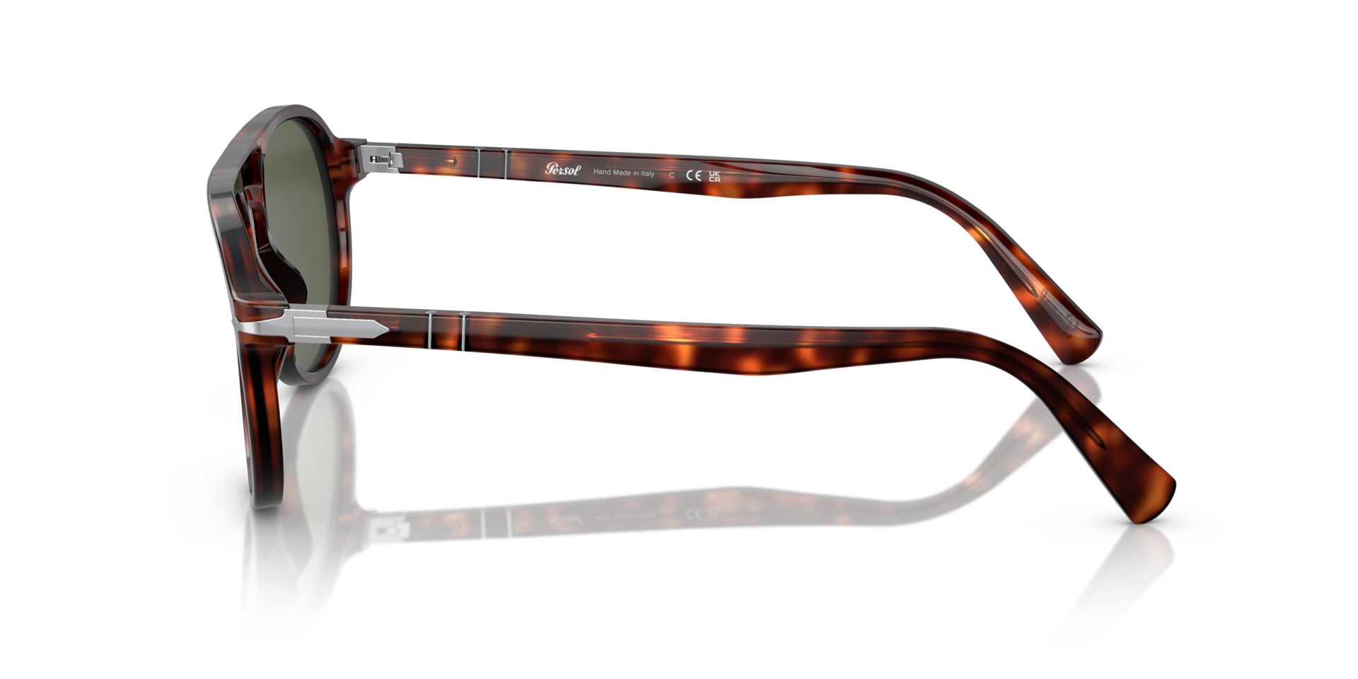 PO3235S Havana AcetatSunglass Frames von B24, Seitenansicht