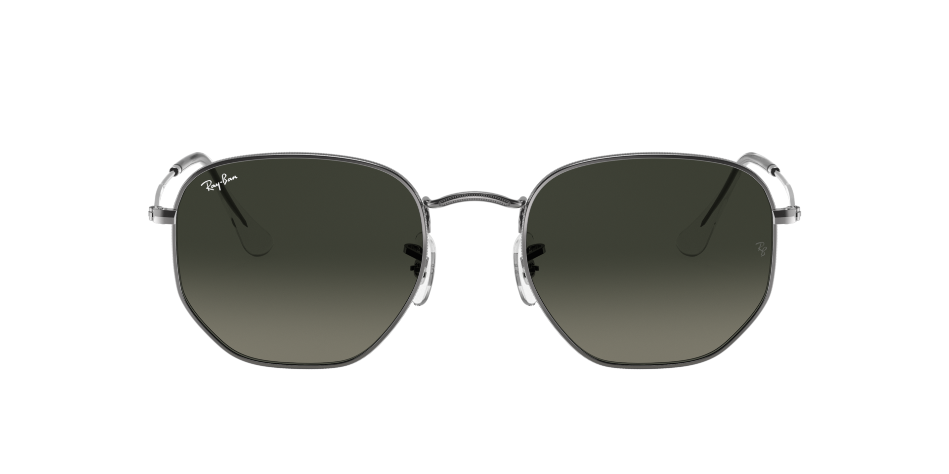 RB3548N Staalgrijs MetaalSunglass Frames van B24, met getinte lenzen