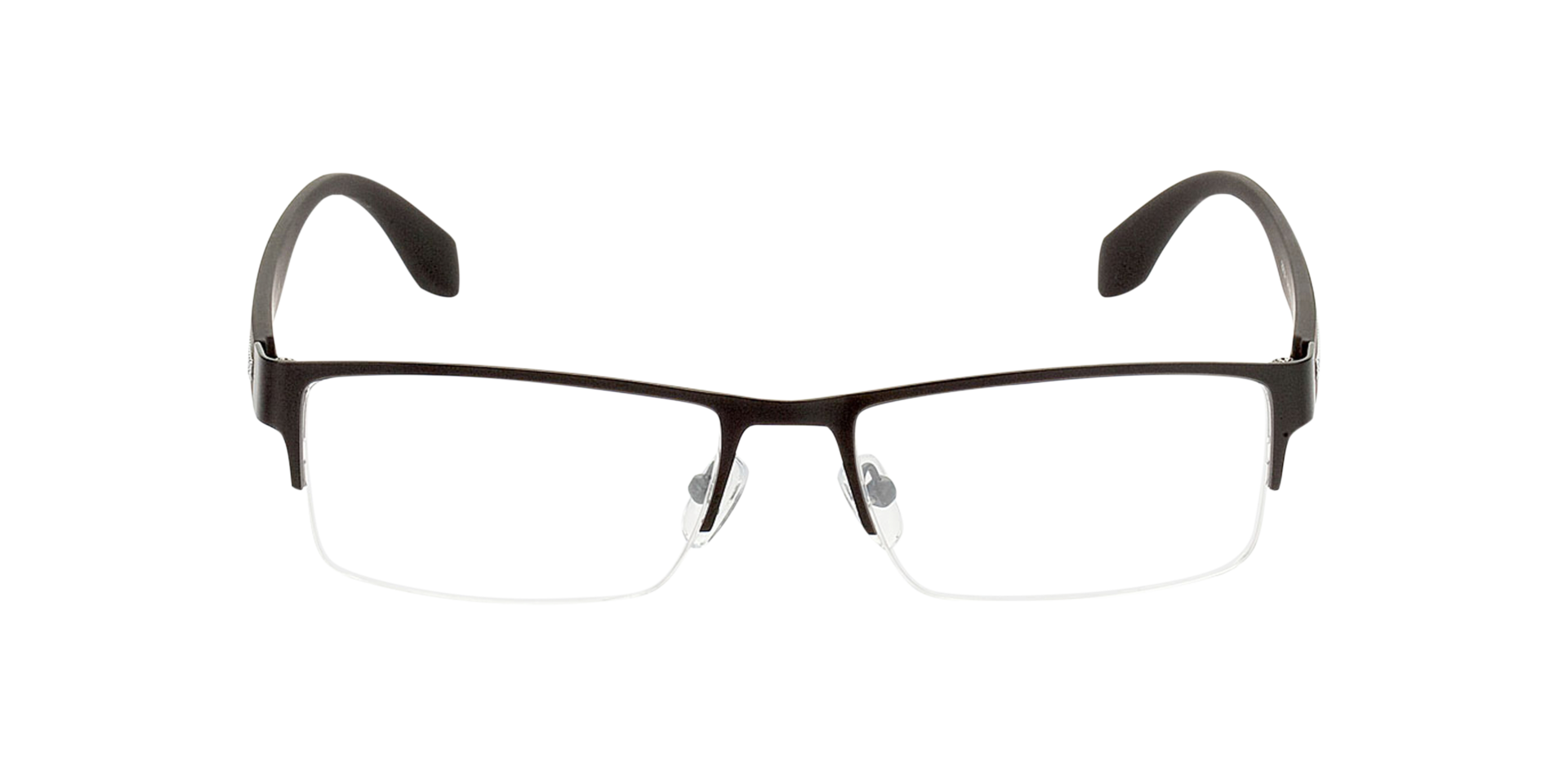 Stanley Schwarz MetallEyeglass Frames von B24, Vorderansicht