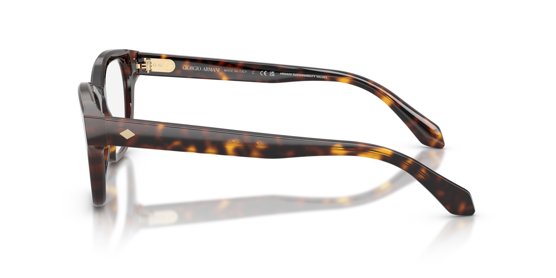 AR7274 Havana AcetaatEyeglass Frames van B24, Zijaanzicht