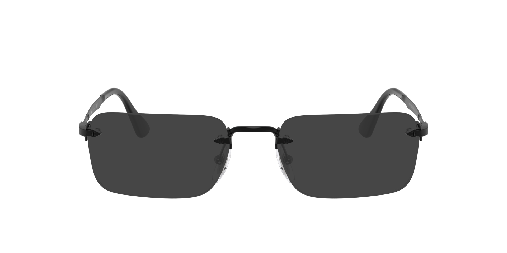 PO1030V Schwarz MetallEyeglass Frames von B24, mit getönten Gläsern