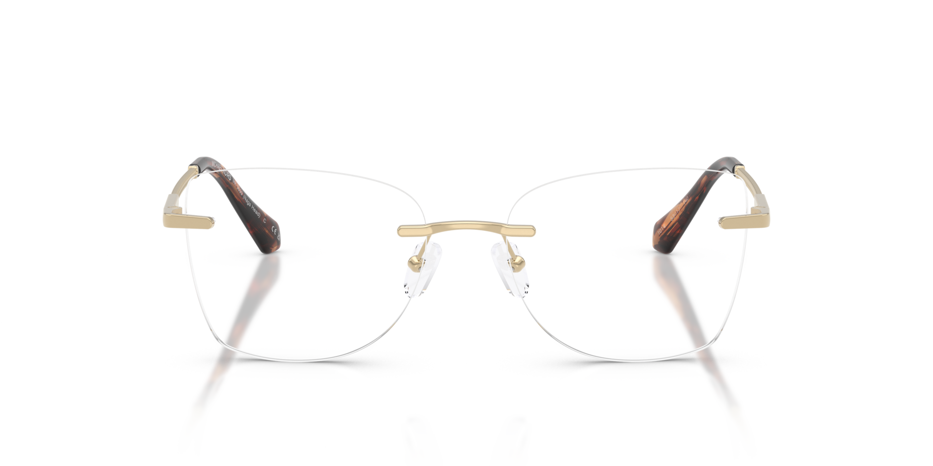 MK3099 Hellgold MetallEyeglass Frames von B24, Vorderansicht