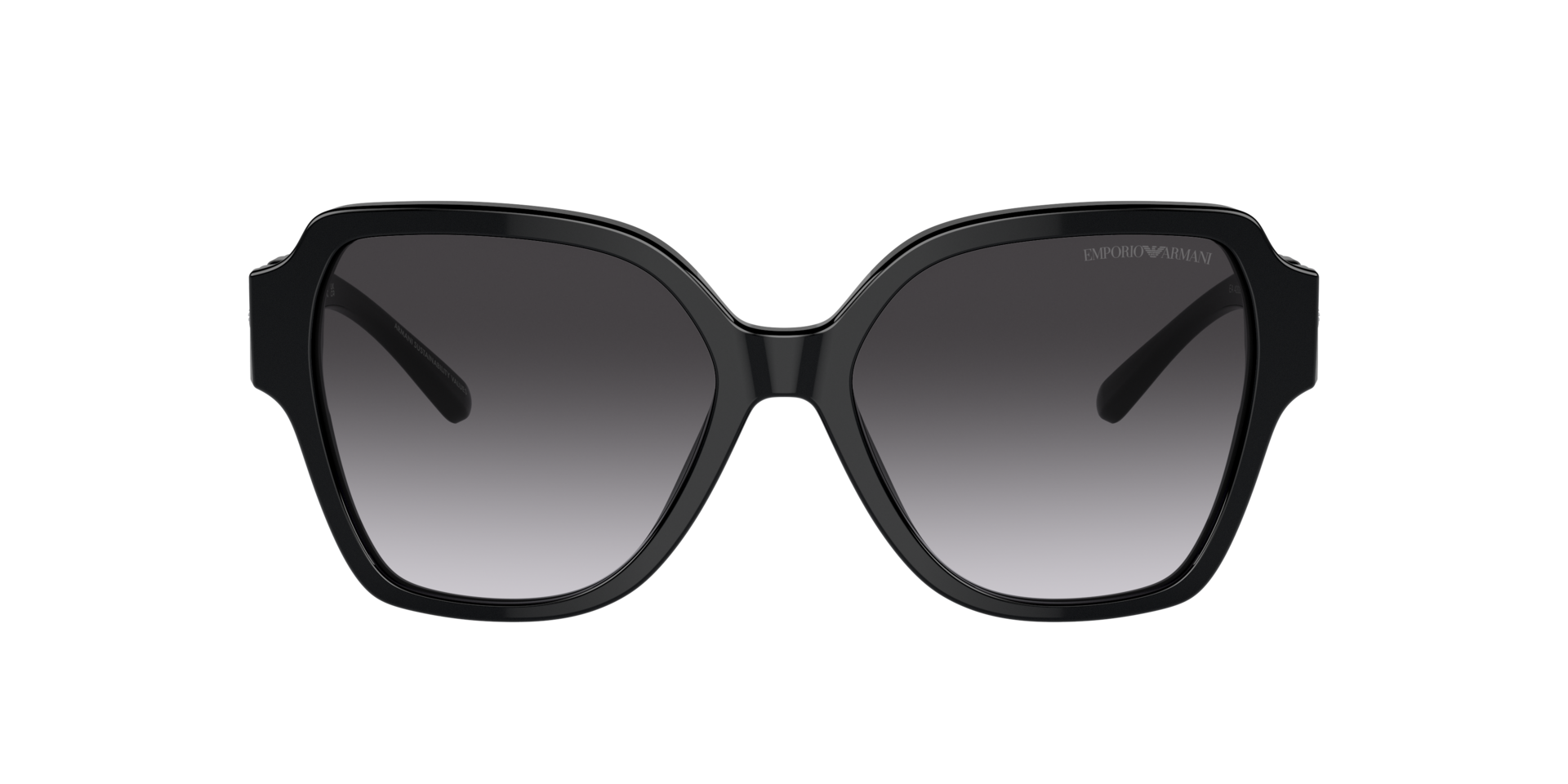 EA4202 Schwarz glänzend AcetatSunglass Frames von B24, mit getönten Gläsern