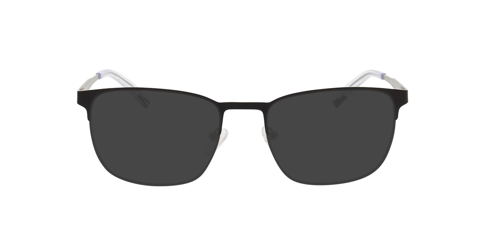 Hamilton Matzwart  &  matzilver MetaalEyeglass Frames van B24, met getinte lenzen