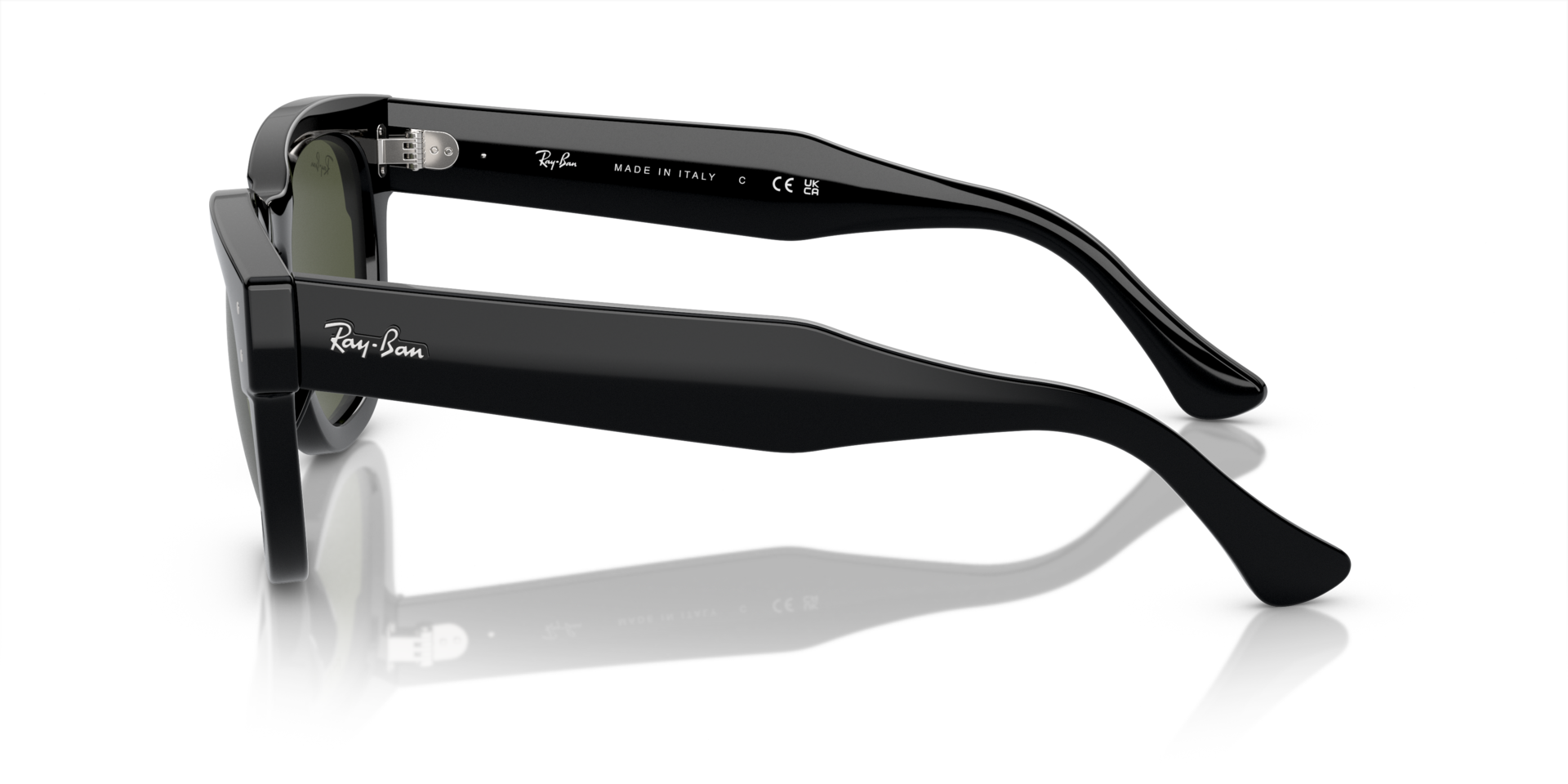 RB0298S Schwarz KunststoffSunglass Frames von B24, Seitenansicht