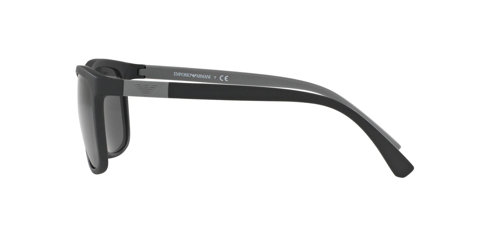 EA4079 Matzwart KunststofSunglass Frames van B24, Zijaanzicht