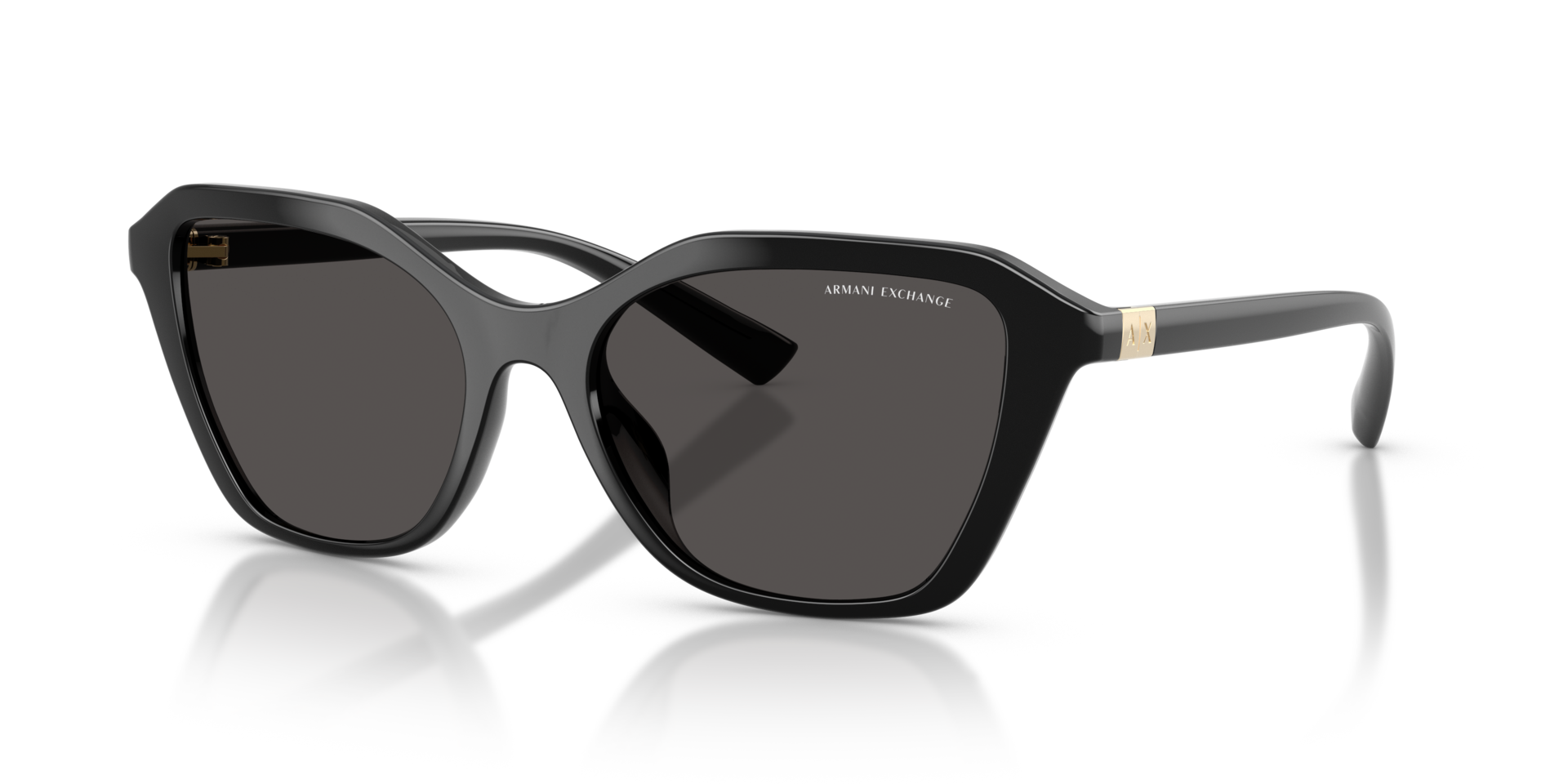 AX4173SU Schwarz glänzend KunststoffSunglass Frames von B24, Dreiviertelansicht