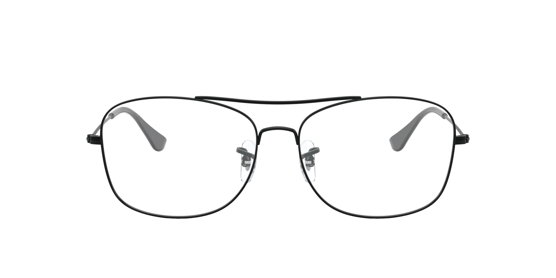RB6499 Zwart MetaalEyeglass Frames van B24, Vooraanzicht