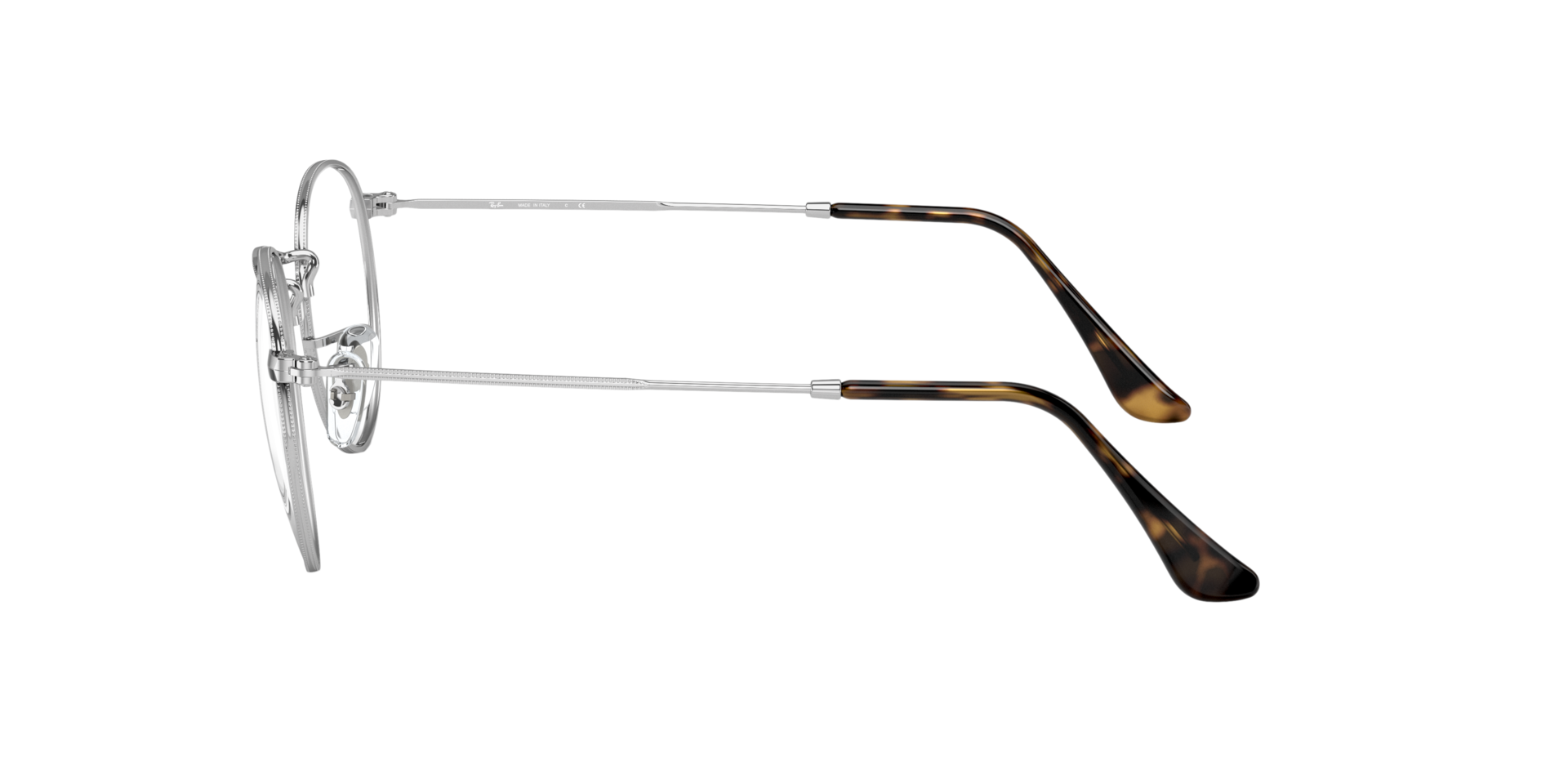 RB3447V Blauw op zilver MetaalEyeglass Frames van B24, Zijaanzicht