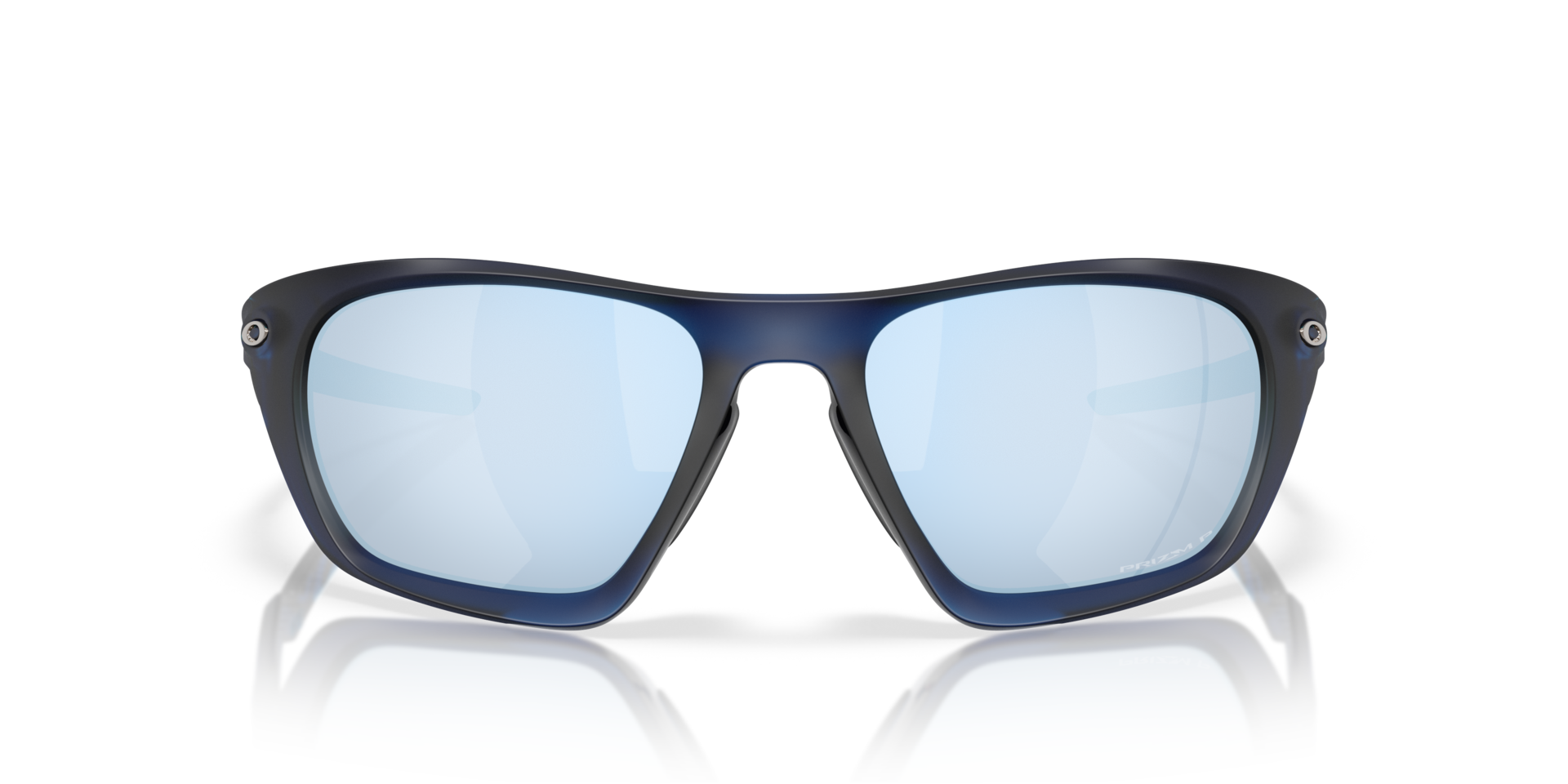 Lateralis Matte Transparent Blue KunststofSunglass Frames van B24, Vooraanzicht