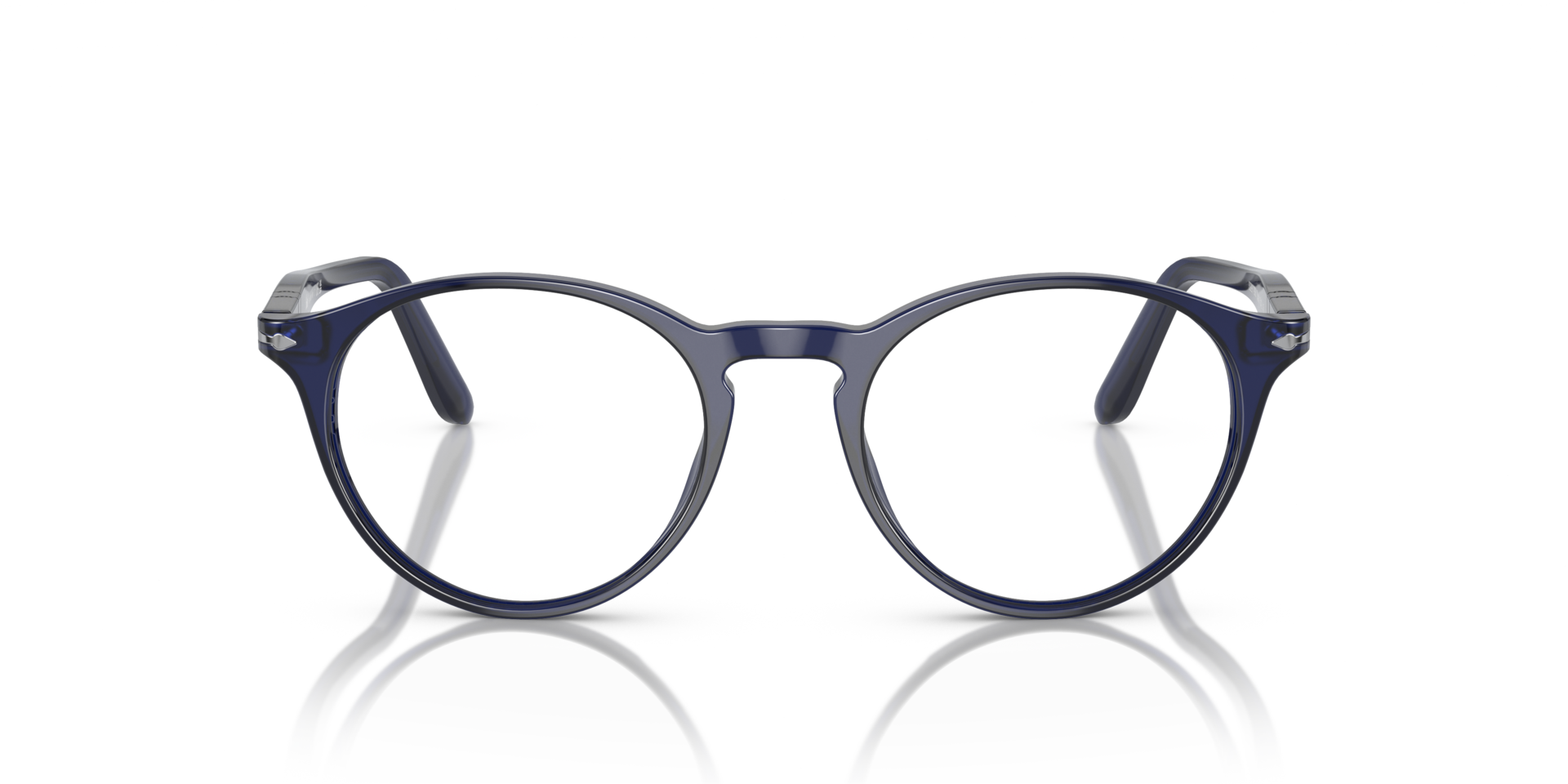 PO3092V Blauw AcetaatEyeglass Frames van B24, Vooraanzicht