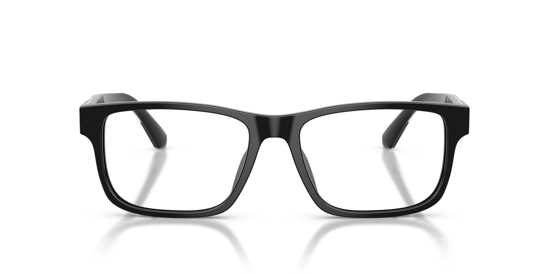 EA3265U Schwarz glänzend AcetatEyeglass Frames von B24, Vorderansicht