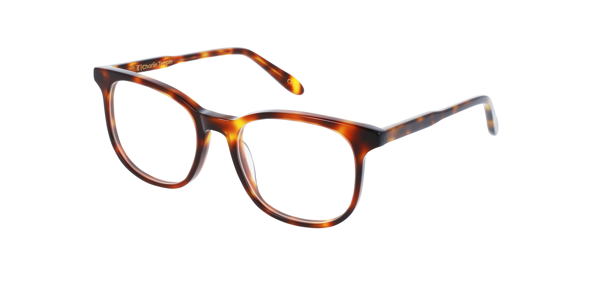 Harper Havana Cigar AcetaatEyeglass Frames van B24, Hoekweergave