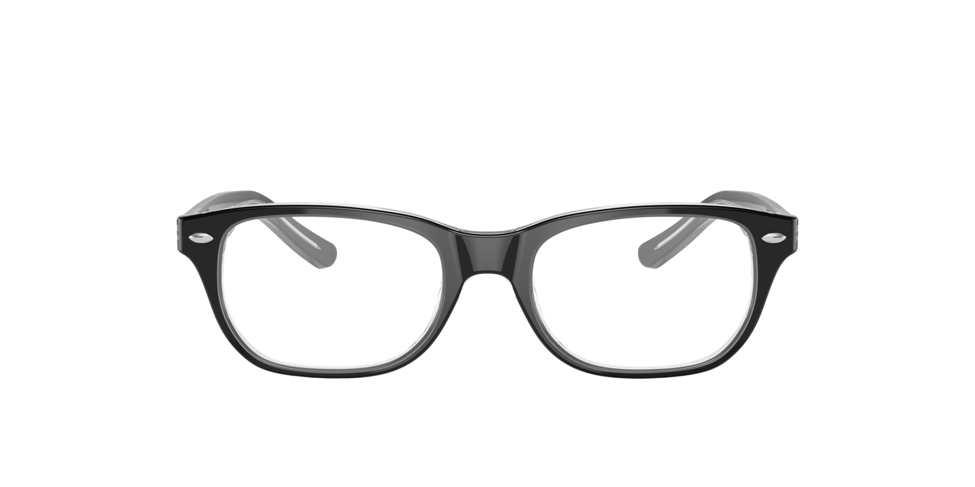 Zwart op transparant RB1555 -  Acetate Brillen