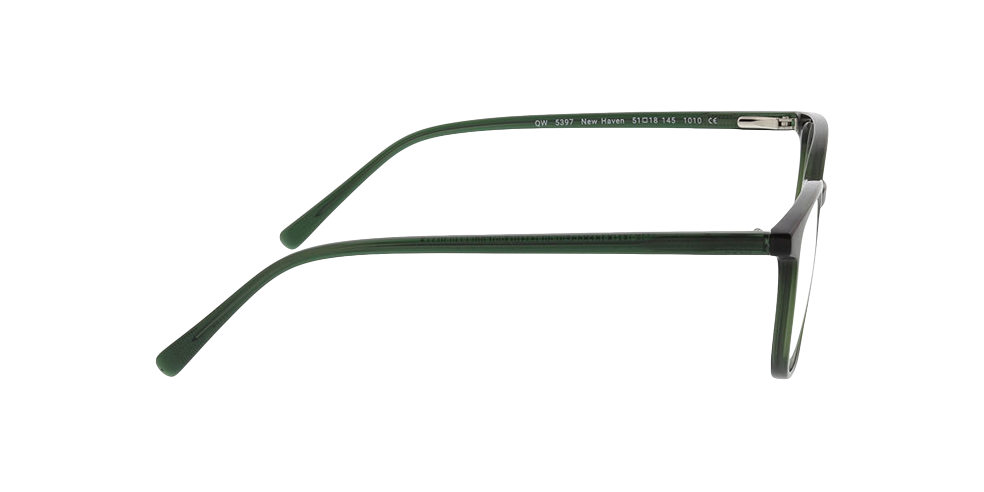 New Haven Kristalgroen KunststofEyeglass Frames van B24, Zijaanzicht