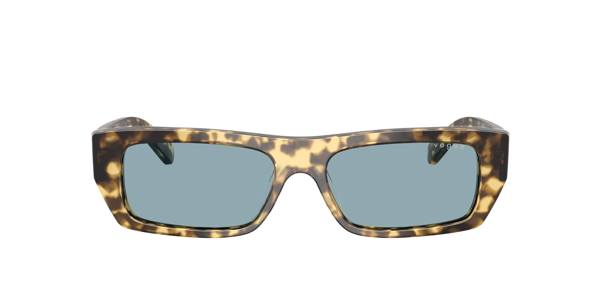 VO5657SU Brown & Beige Tortoise AcetaatSunglass Frames van B24, met getinte lenzen
