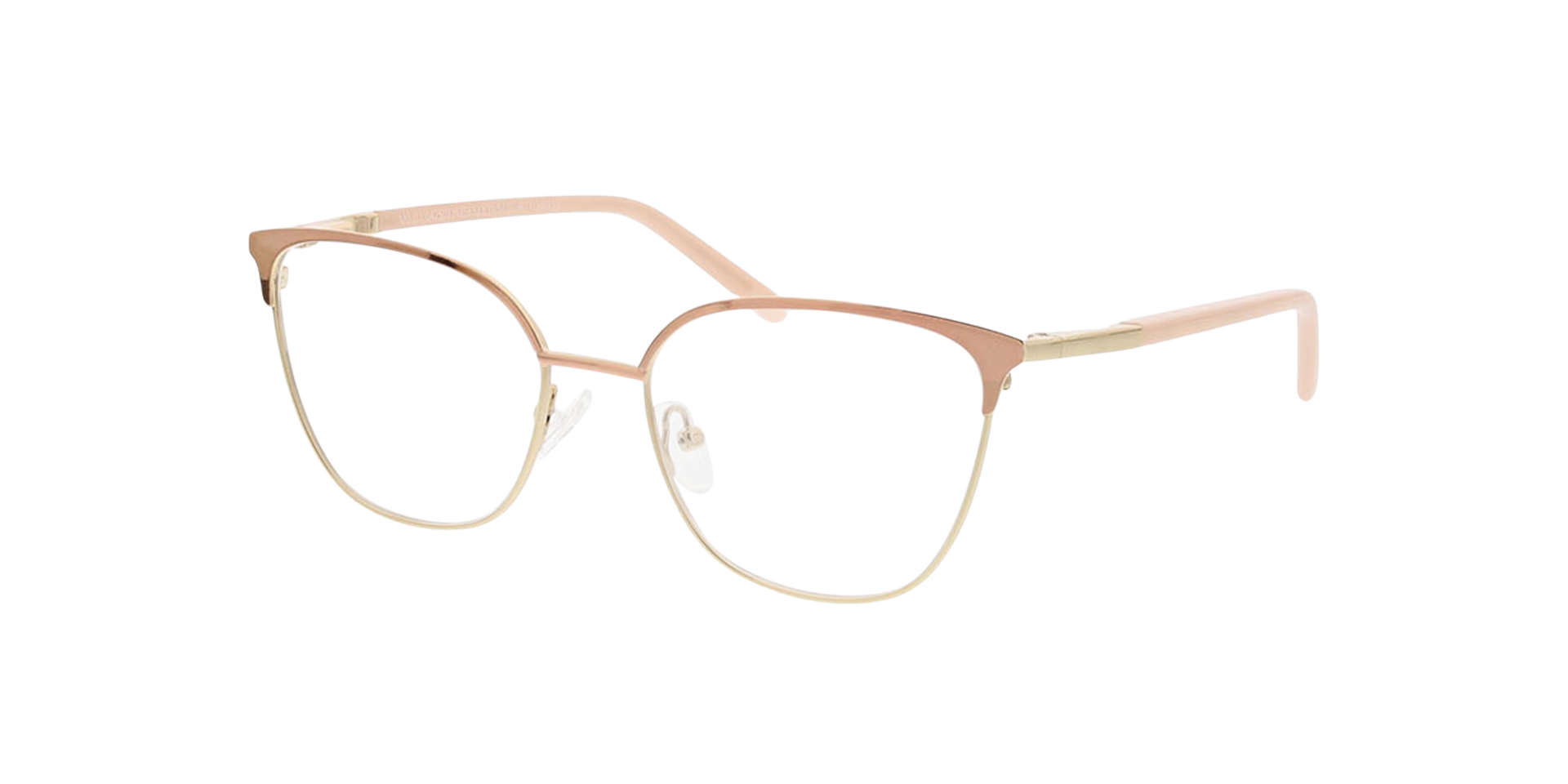 Emma Roze & lichtgoud MetaalEyeglass Frames van B24, Hoekweergave