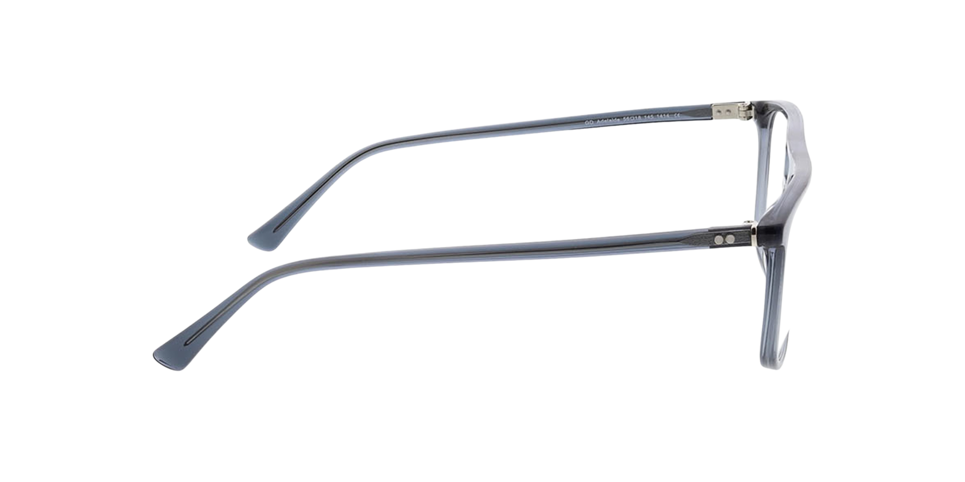 Adelaide Crystal Grau AcetatEyeglass Frames von B24, Seitenansicht