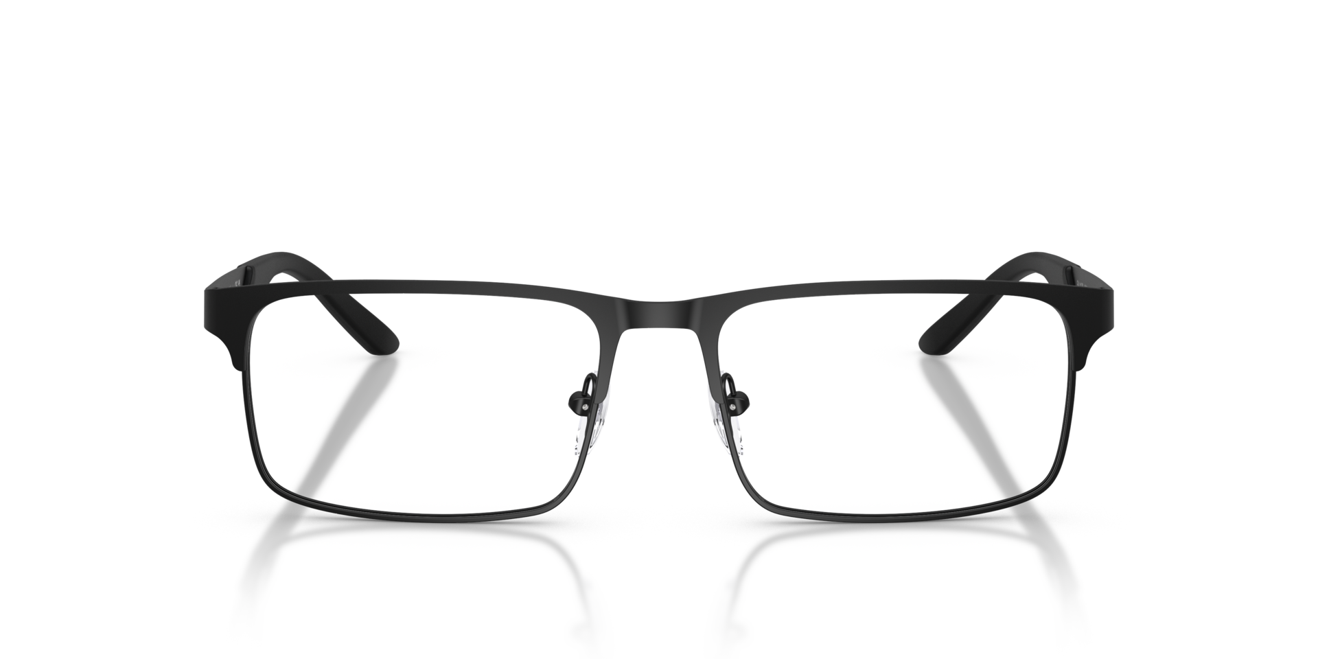 EA1170 Matt Schwarz MetallEyeglass Frames von B24, Vorderansicht