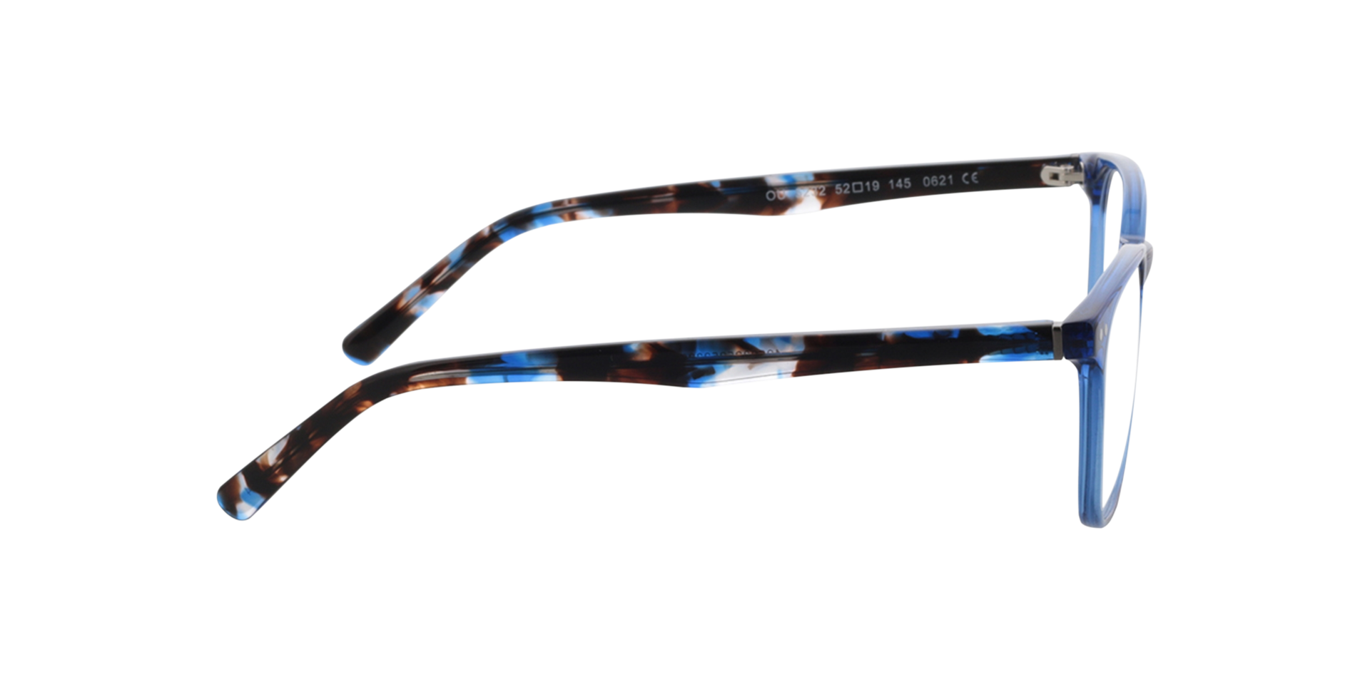Johnny Crystal Blue  &  Blue Havana AcetatEyeglass Frames von B24, Seitenansicht
