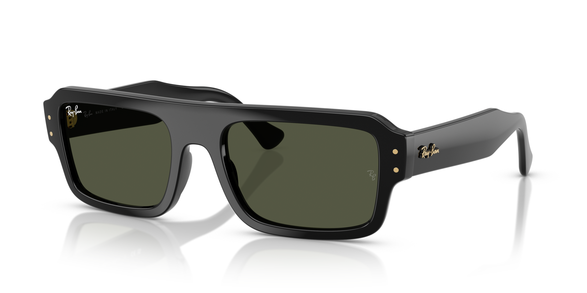 RB4454 Zwart KunststofSunglass Frames van B24, Hoekweergave
