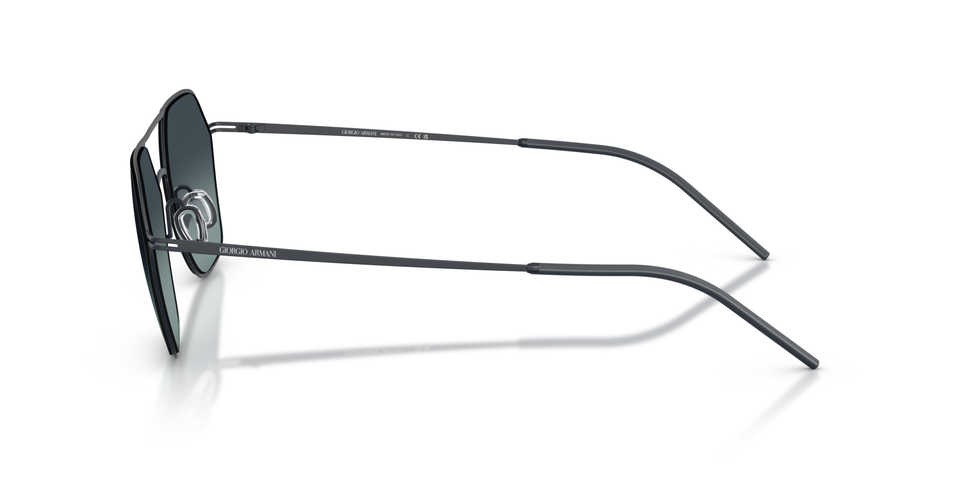 AR6185 Matt Blau MetallSunglass Frames von B24, Seitenansicht