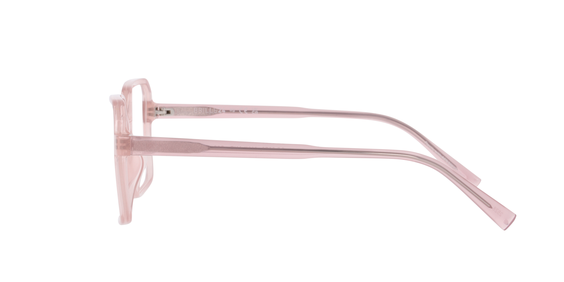 Mailand Milky Light Pink KunststofEyeglass Frames van B24, Zijaanzicht